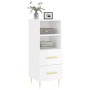 Hochglanzweißes Sperrholz-Sideboard 34,5 x 34 x 90 cm von vidaXL, Sideboards - Ref: Foro24-828654, Preis: 56,75 €, Rabatt: %