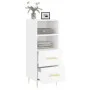 Glossy white plywood sideboard 34.5x34x90 cm by vidaXL, Sideboards - Ref: Foro24-828654, Price: 50,58 €, Discount: %
