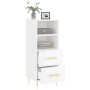 Hochglanzweißes Sperrholz-Sideboard 34,5 x 34 x 90 cm von vidaXL, Sideboards - Ref: Foro24-828654, Preis: 56,75 €, Rabatt: %