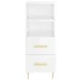 Glossy white plywood sideboard 34.5x34x90 cm by vidaXL, Sideboards - Ref: Foro24-828654, Price: 50,58 €, Discount: %