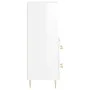 Glossy white plywood sideboard 34.5x34x90 cm by vidaXL, Sideboards - Ref: Foro24-828654, Price: 50,58 €, Discount: %