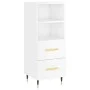Hochglanzweißes Sperrholz-Sideboard 34,5 x 34 x 90 cm von vidaXL, Sideboards - Ref: Foro24-828646, Preis: 55,73 €, Rabatt: %