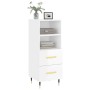 Glossy white plywood sideboard 34.5x34x90 cm by vidaXL, Sideboards - Ref: Foro24-828646, Price: 56,29 €, Discount: %