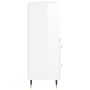 Glossy white plywood sideboard 34.5x34x90 cm by vidaXL, Sideboards - Ref: Foro24-828646, Price: 56,29 €, Discount: %