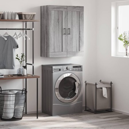 Armario de pared madera ingeniería gris Sonoma 69,5x34x90 cm de vidaXL, Aparadores - Ref: Foro24-830394, Precio: 69,56 €, Des...