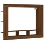 Brown oak engineered wood TV cabinet 152x22x113 cm by vidaXL, Closets and storage - Ref: Foro24-833729, Price: 94,22 €, Disco...