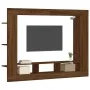 Brown oak engineered wood TV cabinet 152x22x113 cm by vidaXL, Closets and storage - Ref: Foro24-833729, Price: 94,22 €, Disco...