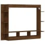 TV-Schrank aus braunem Eichenholzwerkstoff, 152 x 22 x 113 cm von vidaXL, Schränke und Lagerung - Ref: Foro24-833729, Preis: ...