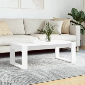 White engineered wood coffee table 102x50x35 cm by vidaXL, Coffee table - Ref: Foro24-823358, Price: 43,10 €, Discount: %