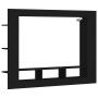 Schwarzer TV-Schrank aus Holzwerkstoff, 152 x 22 x 113 cm von vidaXL, Schränke und Lagerung - Ref: Foro24-833723, Preis: 85,7...