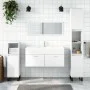 White engineered wood bathroom cabinet with mirror by vidaXL, Bathroom furniture - Ref: Foro24-833884, Price: 71,61 €, Discou...