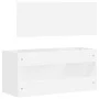 White engineered wood bathroom cabinet with mirror by vidaXL, Bathroom furniture - Ref: Foro24-833884, Price: 71,61 €, Discou...