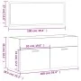 White engineered wood bathroom cabinet with mirror by vidaXL, Bathroom furniture - Ref: Foro24-833884, Price: 71,61 €, Discou...