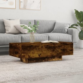Mesa de centro madera de ingeniería roble ahumado 100x49,5x31cm de vidaXL, Mesas de centro - Ref: Foro24-833893, Precio: 71,2...
