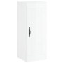 Glossy white engineered wood wall cabinet 34.5x34x90 cm by vidaXL, Sideboards - Ref: Foro24-830494, Price: 42,73 €, Discount: %