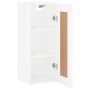 Glänzend weißer Wandschrank aus Holzwerkstoff, 34,5 x 34 x 90 cm von vidaXL, Sideboards - Ref: Foro24-830494, Preis: 42,73 €,...