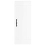 Glossy white engineered wood wall cabinet 34.5x34x90 cm by vidaXL, Sideboards - Ref: Foro24-830494, Price: 42,73 €, Discount: %