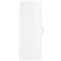 Glossy white engineered wood wall cabinet 34.5x34x90 cm by vidaXL, Sideboards - Ref: Foro24-830494, Price: 42,73 €, Discount: %