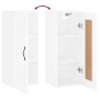 Glänzend weißer Wandschrank aus Holzwerkstoff, 34,5 x 34 x 90 cm von vidaXL, Sideboards - Ref: Foro24-830494, Preis: 42,73 €,...
