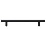 Tiradores para armarios 10 uds acero inoxidable negro 160 mm