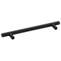 Tiradores para armarios 10 uds acero inoxidable negro 160 mm