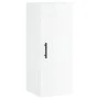 Glossy white engineered wood wall cabinet 34.5x34x90 cm by vidaXL, Sideboards - Ref: Foro24-830526, Price: 55,30 €, Discount: %