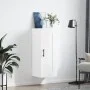 Glossy white engineered wood wall cabinet 34.5x34x90 cm by vidaXL, Sideboards - Ref: Foro24-830526, Price: 55,30 €, Discount: %