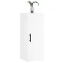 Glossy white engineered wood wall cabinet 34.5x34x90 cm by vidaXL, Sideboards - Ref: Foro24-830526, Price: 55,30 €, Discount: %
