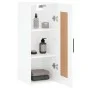 Glossy white engineered wood wall cabinet 34.5x34x90 cm by vidaXL, Sideboards - Ref: Foro24-830526, Price: 55,30 €, Discount: %