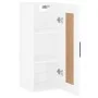 Glossy white engineered wood wall cabinet 34.5x34x90 cm by vidaXL, Sideboards - Ref: Foro24-830526, Price: 55,30 €, Discount: %