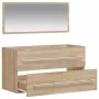 Armario de baño con espejo madera de ingeniería roble Sonoma de vidaXL, Muebles de baño - Ref: Foro24-833881, Precio: 78,43 €...