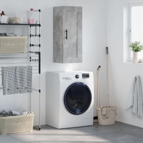 Concrete gray engineered wood wall cabinet 34.5x34x90 cm by vidaXL, Sideboards - Ref: Foro24-830528, Price: 48,90 €, Discount: %
