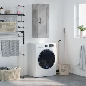 Concrete gray engineered wood wall cabinet 34.5x34x90 cm by vidaXL, Sideboards - Ref: Foro24-830528, Price: 48,32 €, Discount: %