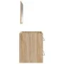Armario de baño con espejo madera de ingeniería roble Sonoma de vidaXL, Muebles de baño - Ref: Foro24-833881, Precio: 78,43 €...