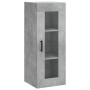 Armario de pared gris hormigón 34,5x34x90 cm de vidaXL, Aparadores - Ref: Foro24-828920, Precio: 52,31 €, Descuento: %
