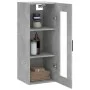 Armario de pared gris hormigón 34,5x34x90 cm de vidaXL, Aparadores - Ref: Foro24-828920, Precio: 51,74 €, Descuento: %