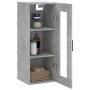 Armario de pared gris hormigón 34,5x34x90 cm de vidaXL, Aparadores - Ref: Foro24-828920, Precio: 52,31 €, Descuento: %
