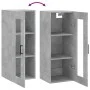 Armario de pared gris hormigón 34,5x34x90 cm de vidaXL, Aparadores - Ref: Foro24-828920, Precio: 51,74 €, Descuento: %