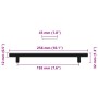 Tiradores para armarios 5 uds acero inoxidable negro 192 mm