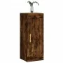 Smoked oak engineered wood wall cabinet 34.5x34x90 cm by vidaXL, Sideboards - Ref: Foro24-830489, Price: 48,17 €, Discount: %