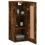Smoked oak engineered wood wall cabinet 34.5x34x90 cm by vidaXL, Sideboards - Ref: Foro24-830489, Price: 48,17 €, Discount: %