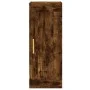 Smoked oak engineered wood wall cabinet 34.5x34x90 cm by vidaXL, Sideboards - Ref: Foro24-830489, Price: 48,17 €, Discount: %