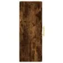 Smoked oak engineered wood wall cabinet 34.5x34x90 cm by vidaXL, Sideboards - Ref: Foro24-830489, Price: 48,17 €, Discount: %