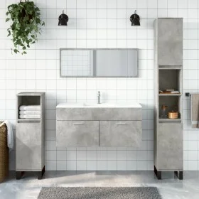 Concrete Gray Engineered Wood Mirrored Bathroom Cabinet by vidaXL, Bathroom furniture - Ref: Foro24-833887, Price: 51,24 €, D...