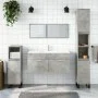 Armario de baño con espejo madera de ingeniería gris hormigón de vidaXL, Muebles de baño - Ref: Foro24-833887, Precio: 68,82 ...