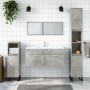 Betongrauer verspiegelter Badezimmerschrank aus Holzwerkstoff von vidaXL, Badezimmermöbel - Ref: Foro24-833887, Preis: 69,94 ...