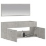 Betongrauer verspiegelter Badezimmerschrank aus Holzwerkstoff von vidaXL, Badezimmermöbel - Ref: Foro24-833887, Preis: 69,94 ...