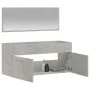 Betongrauer verspiegelter Badezimmerschrank aus Holzwerkstoff von vidaXL, Badezimmermöbel - Ref: Foro24-833887, Preis: 68,82 ...