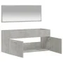Betongrauer verspiegelter Badezimmerschrank aus Holzwerkstoff von vidaXL, Badezimmermöbel - Ref: Foro24-833887, Preis: 68,82 ...