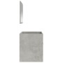 Betongrauer verspiegelter Badezimmerschrank aus Holzwerkstoff von vidaXL, Badezimmermöbel - Ref: Foro24-833887, Preis: 69,94 ...